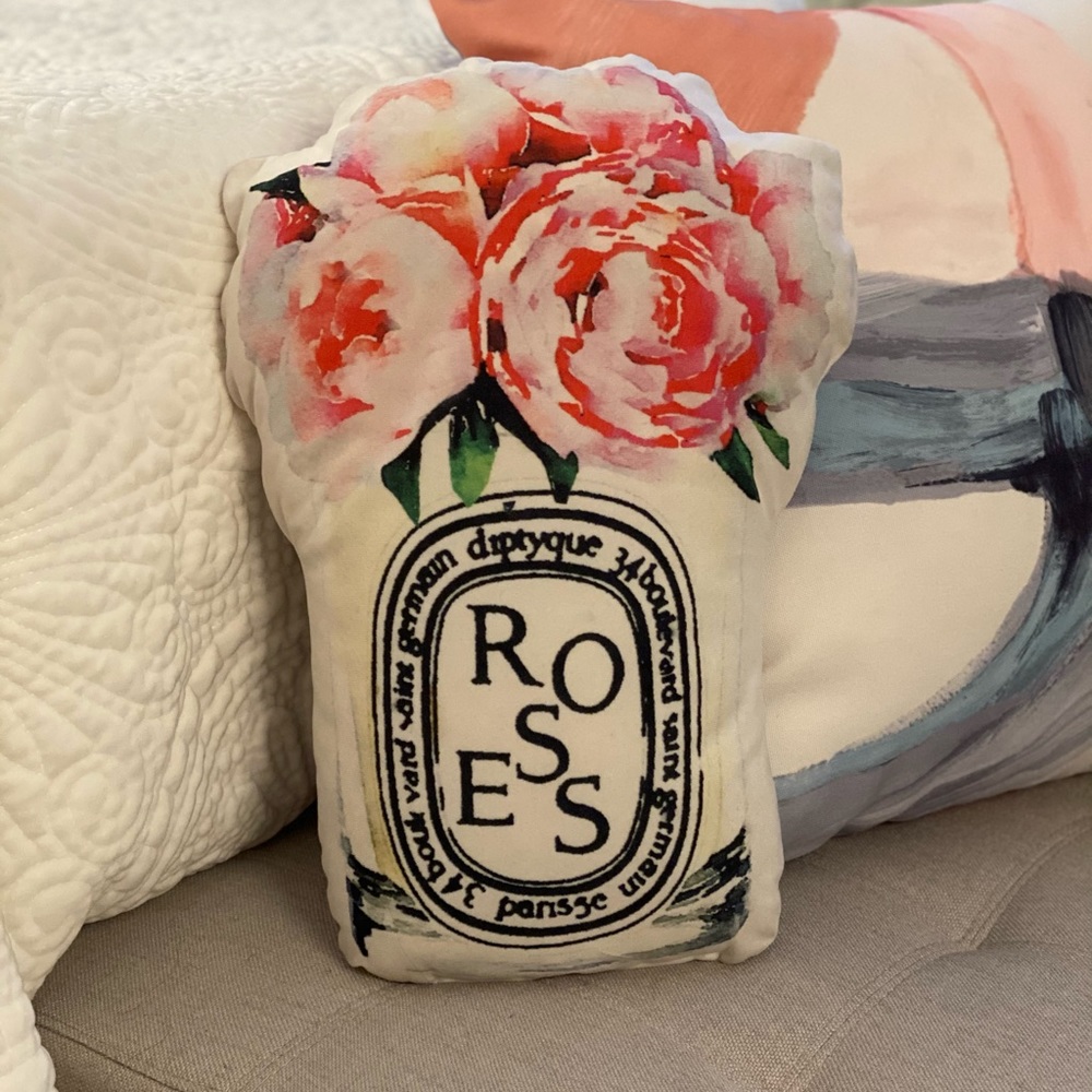 Diptyque Roses & Peonies Decorative Pillow 🌹